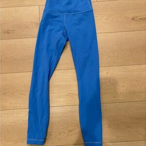 Lululemon Wunder Under Luxtreme Blue Leggings